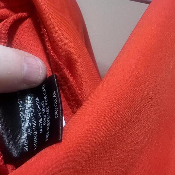 Sam Edelman Jumpsuit Coral Crop tie Waist Sz 6 EUC - Picture 6 of 6